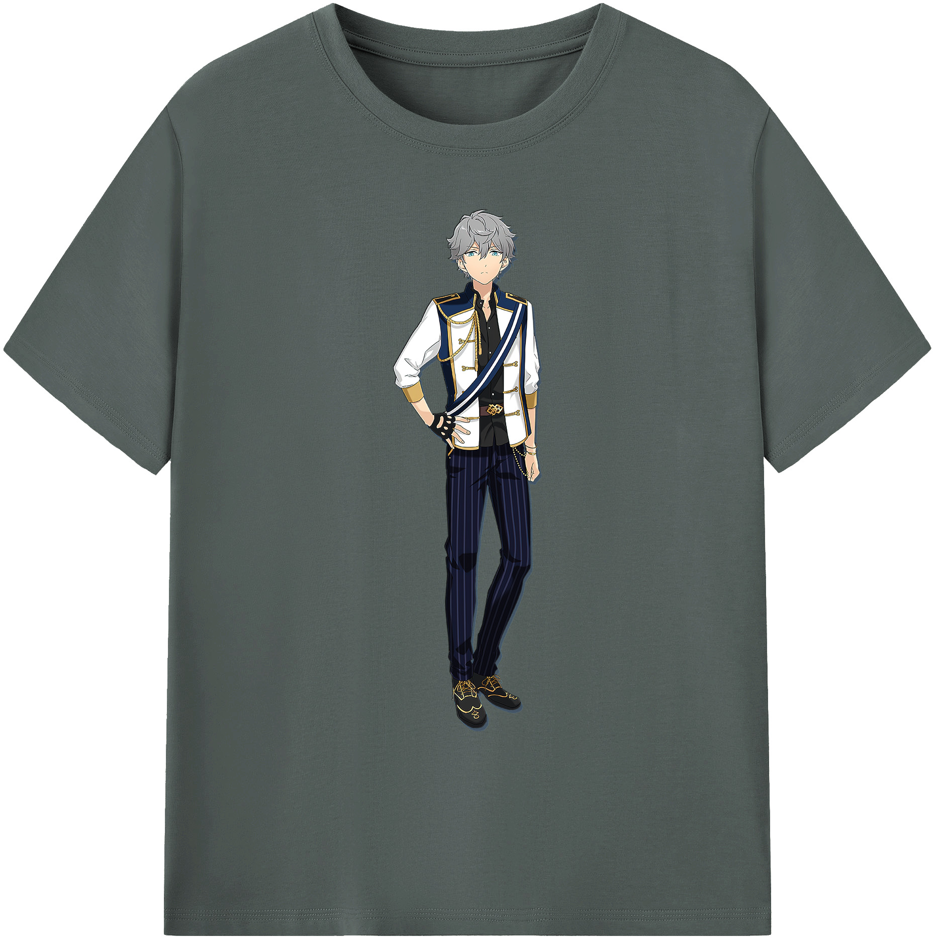 （画像用） あんさんぶるスターズ! Ensemble Stars 綿100％ メンズ半袖Tシャツ｜肌触りやわらか＆通気性